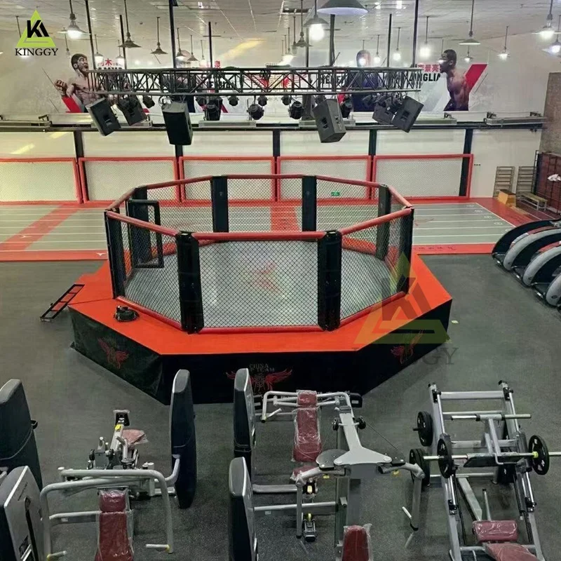 Professional Events Octagon MMA Cage UFC Competition MMA Cage Elevated Gym Cage for Competition and Training