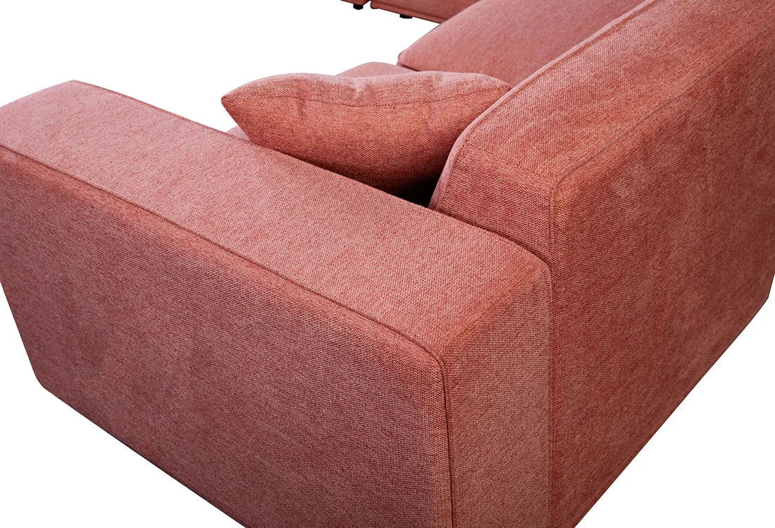 hot sale 5 seater design living room corner soft upholstery modern fabric sofa for home