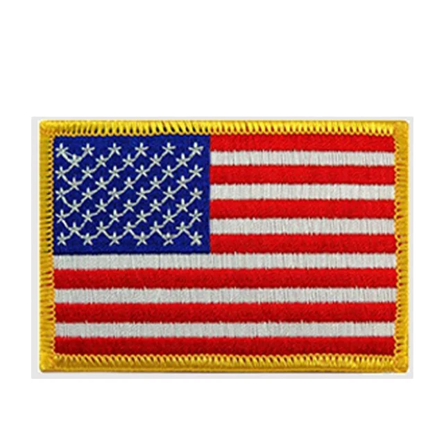 custom country USA America embroidery patches flag