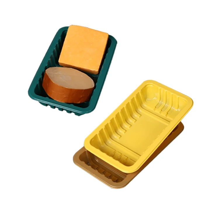 Customized Printed And Color Vacuum Formed Plastic Meat Tray Forbowl PP/PE Material Packaging For Chicken Duck
