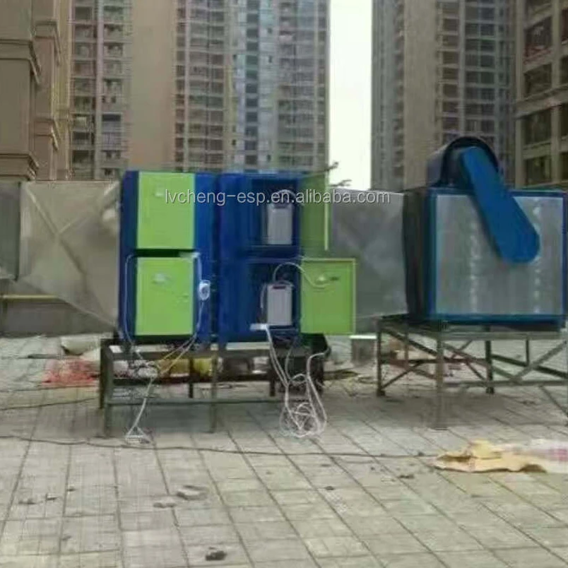 8000 m3h ESP commercial smoke fume purifier air cleaning system electrostatic precipitator with CE