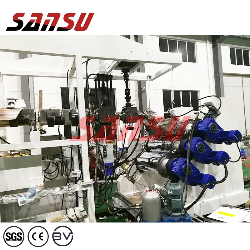 zhangjiagang factory PET sheet extrusion line conical twin screw extruder