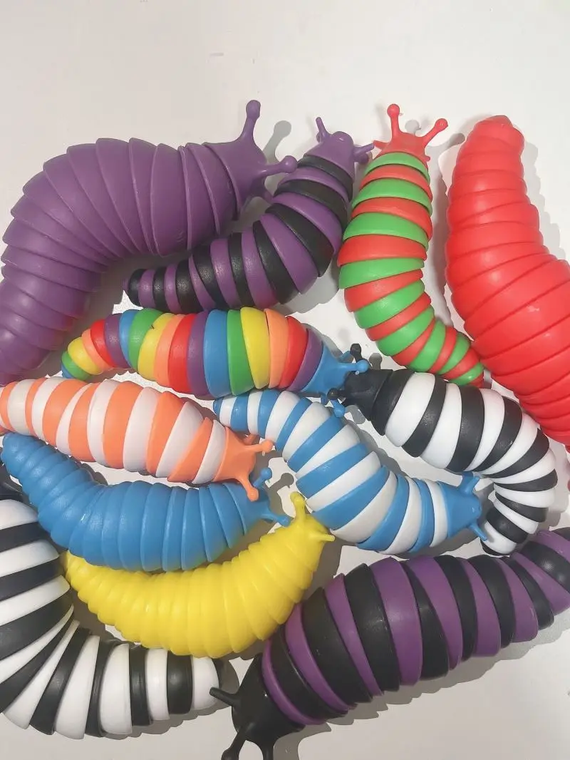 2022 Wholesale Amazon Popular Stress Relief Toys Fidget Slug Toys 3d Finger Fidget Slug