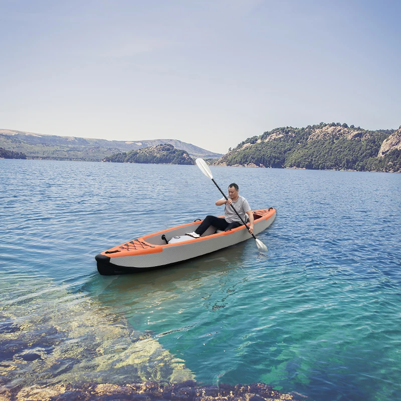 2-Person Kayak Inflatable Fishing Canoe Travelling Activity Outdoor Water Sport Boat