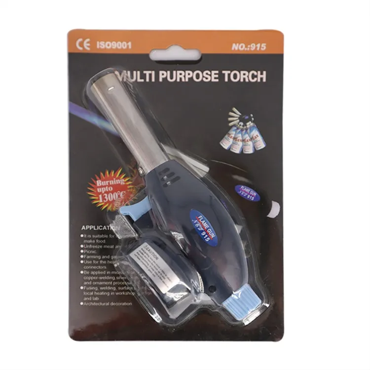 Logo Creative household tools Butane Gas Burner Baking Welding BBQ Outdoor Flame Gun Automatic Ignition