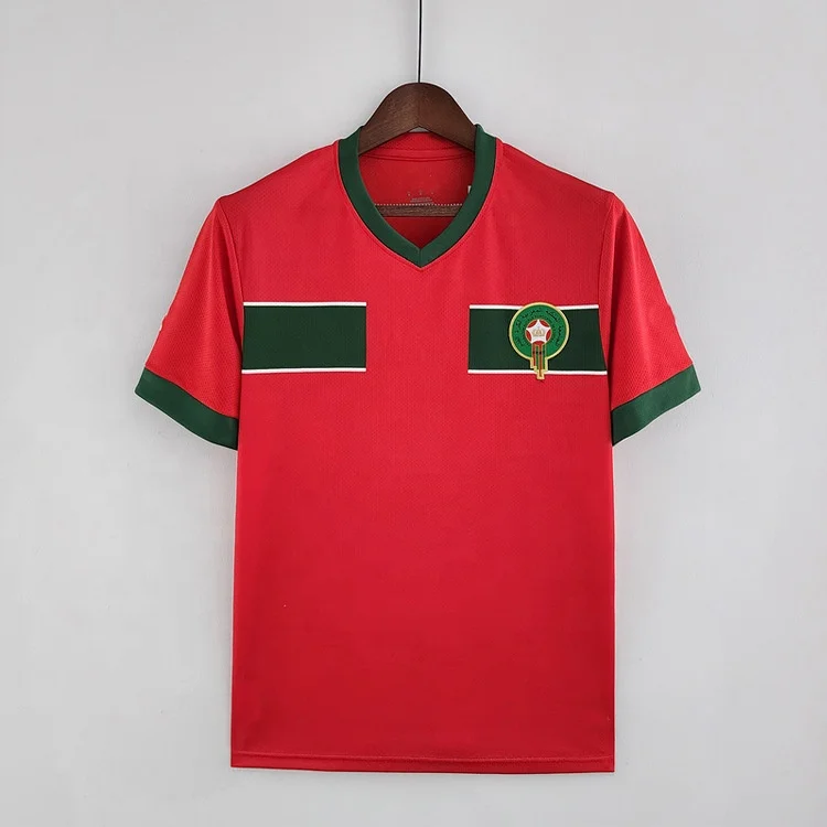 SDS-024 Best Quality African Countries Football Jersey Morocco Home Football Jersey Cheap Jersey