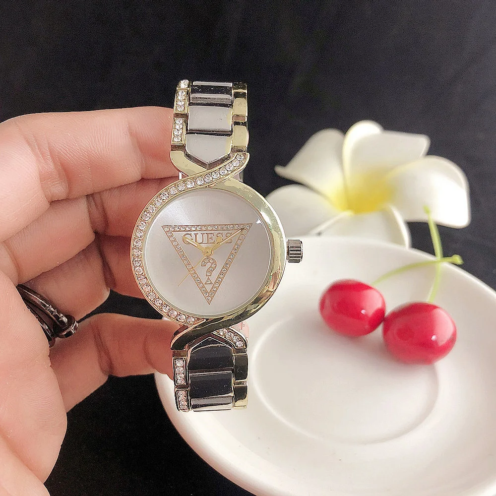 Luxury Golden Wrist Stainless Steel Calendar Watches Men Steel Band Quartz Movement Watch