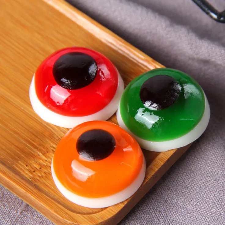 Hot selling popular scary panic eye ball soft gummy candy for Halloween party