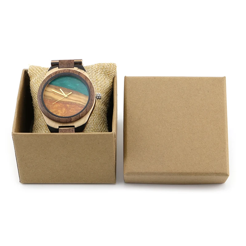 China watch manufacturer fashion skateboard wood strap custom mens oem resin wooden watches for men