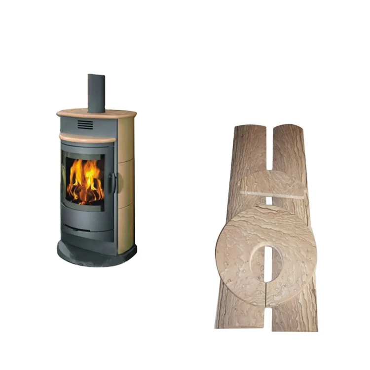 factory custom made sandstone stove Portable Cheap Wooden Burn Heat Pellet Gasification Stove For Sale