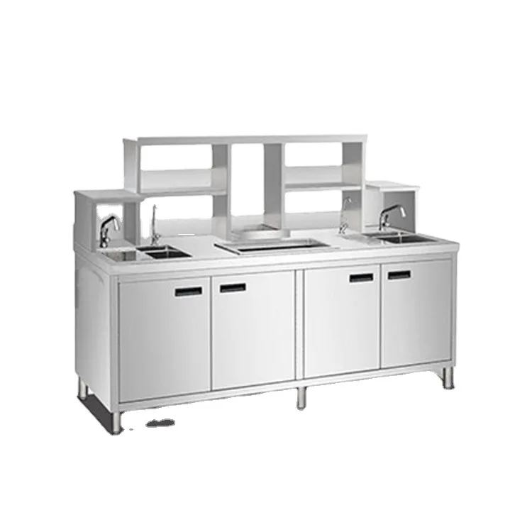 Прямые продажи от производителя коммерческий магазин молочного чая водный бар стол для холодных напитков рабочий оборудование магазина