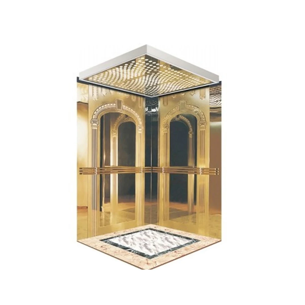 New Panoramic Glass Cabin Lifter Elevator AC Drive Type for Passenger Elevator for Sightseeing Applications CE Certified