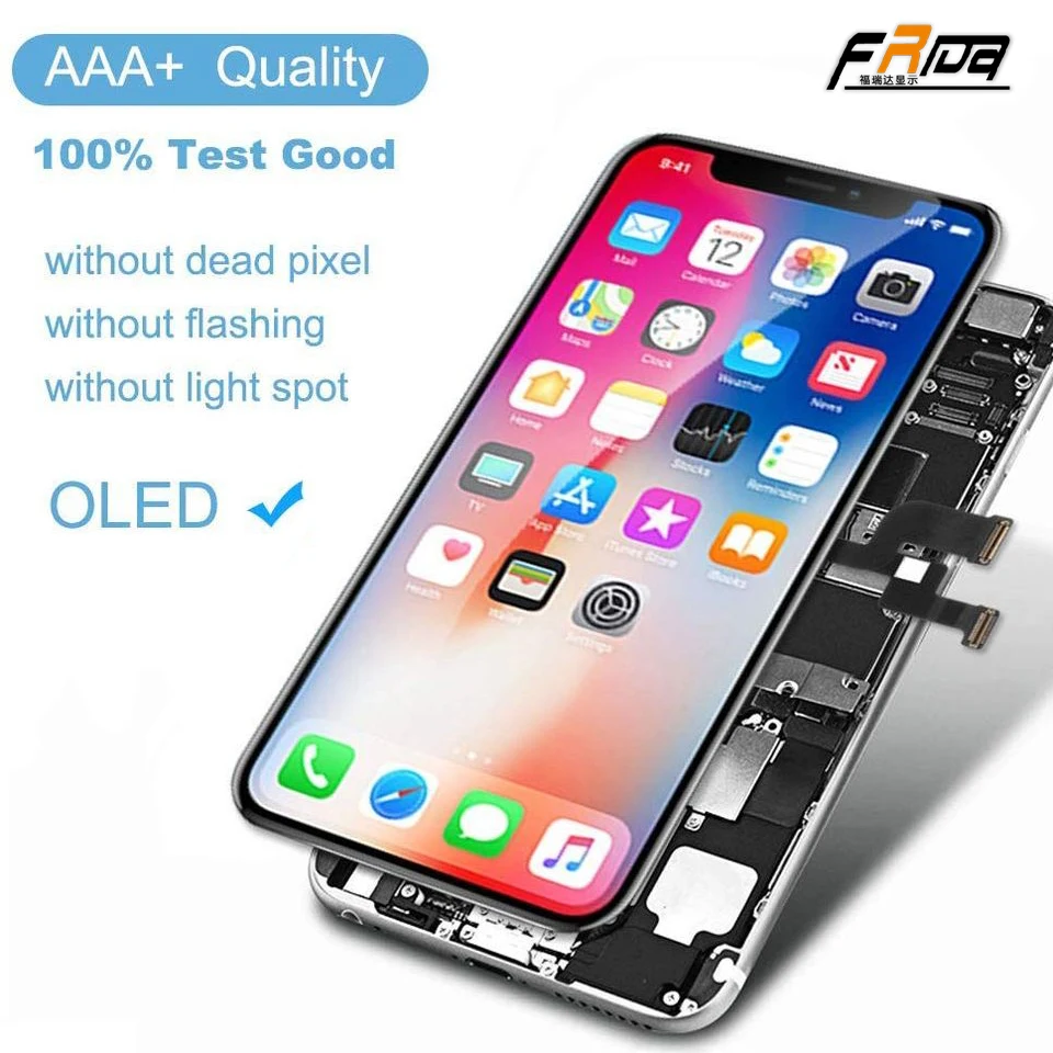 Оптовая продажа, мобильный телефон X, ЖК-дисплей, экран, замена мобильного телефона X, дигитайзер в сборе, сенсорный экран для iPhone X