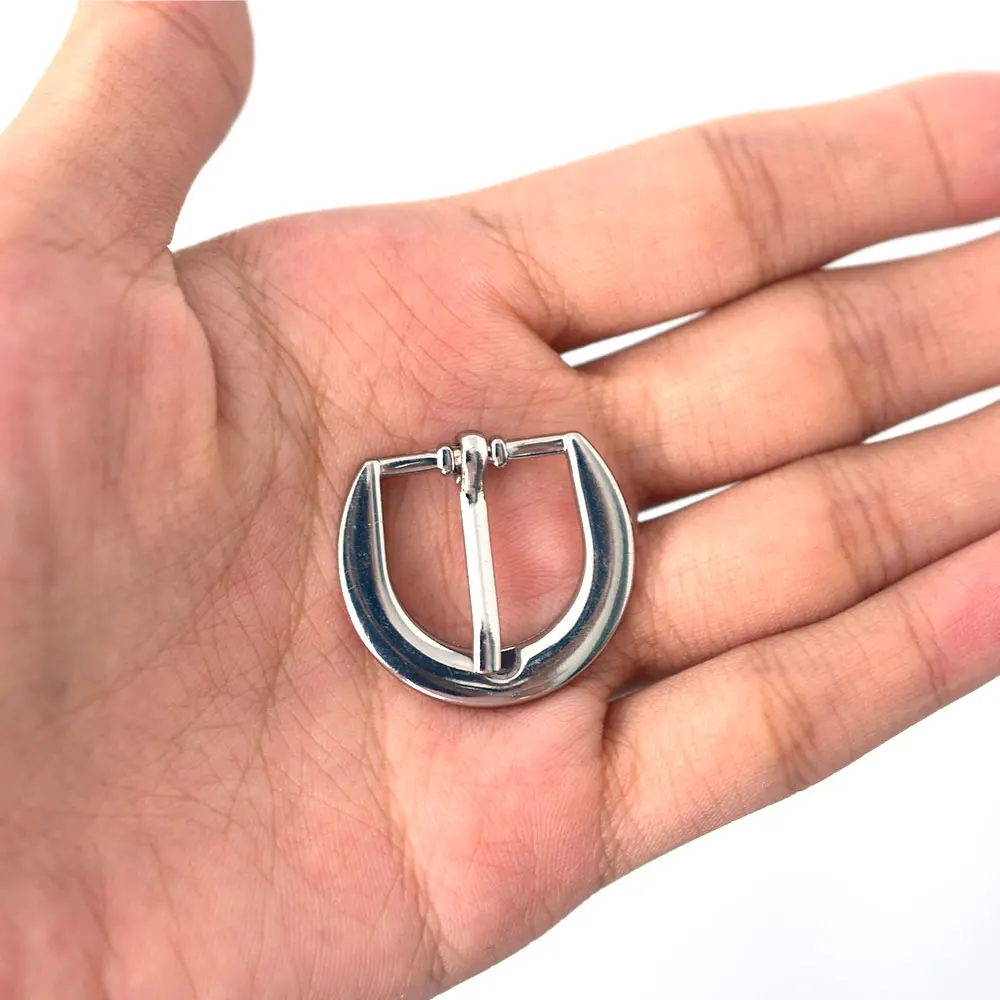 Hot Sale 5/8 Inch Nickel Plated Finish Dee Half Belt Buckle for 5/8 Inch