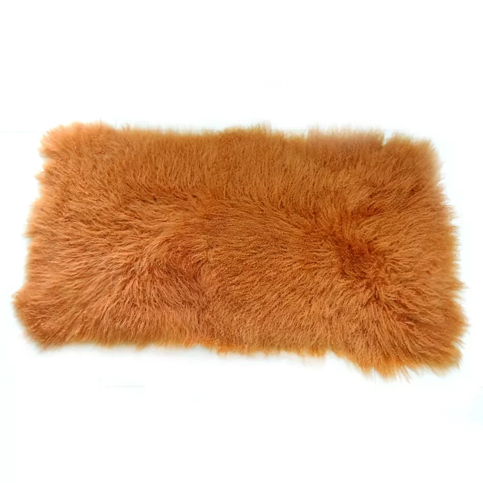 Low Moq eco Wholesale mongolian lambskin fur blankets natural curly wool length rugs and carpets tibetan sheepskin wool rugs