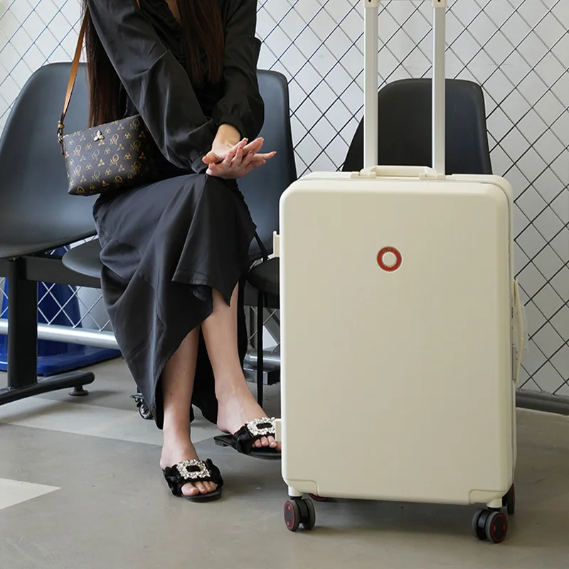 OMI carry on aluminium luggage With Silent Wheels 20inch Travel luggage suitcases travel bags luggage female stock ready to ship
