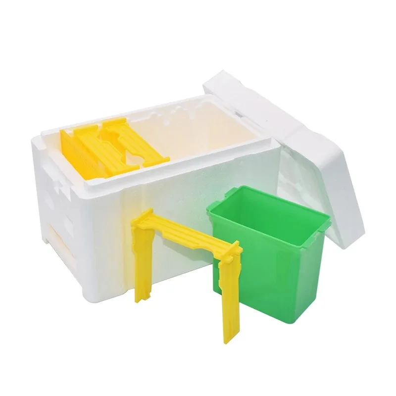 Hot Sale Beekeeping Equipment Polystyrene Mini Bee Hives EPS Queen Nuc Box Bee Mating Beehive Plastic Hive