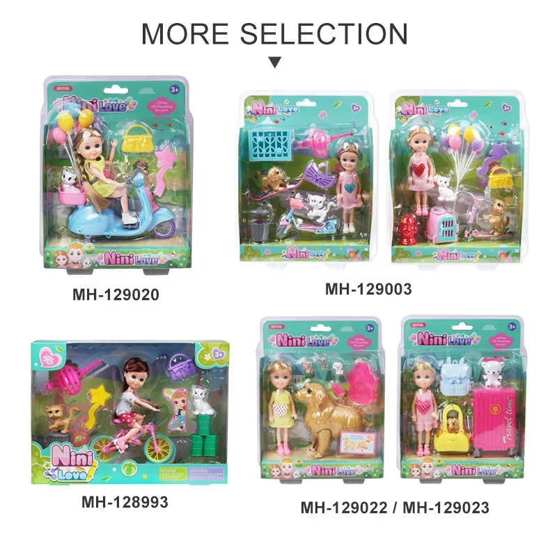 Girls toy doll set 6 inch pretty princess doll toys with accessories promotion gift