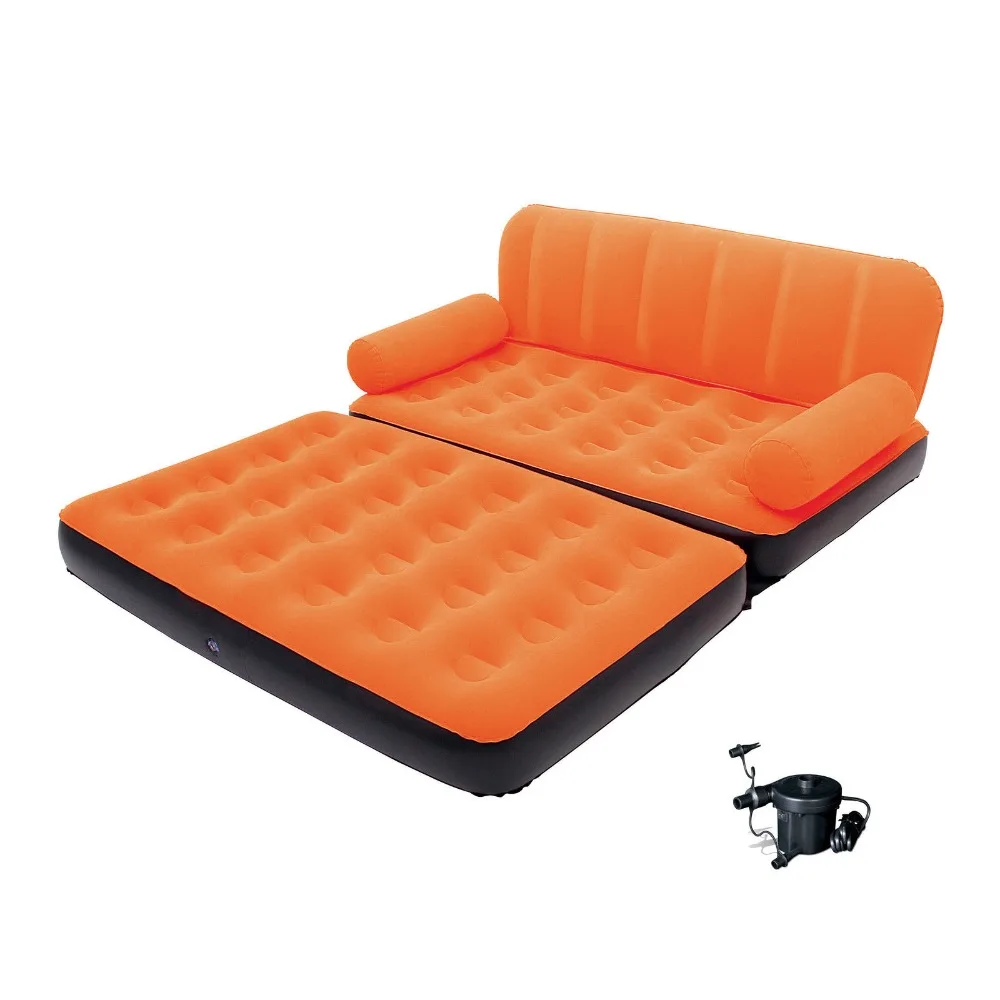Bestway 67356 Multi-Max Air Couch with Sidewinder AC Air Pump Inflatable flocked double couch air bed sofa