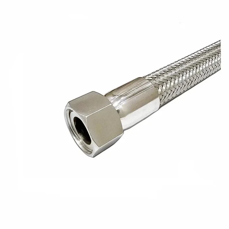 Make-to-order strong and durable high corrosion resistanc flexible corrugated falanged nut type stainless steel metal hose