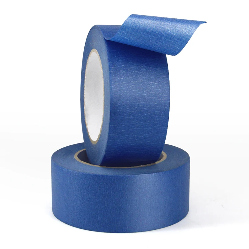 Blue Masking Tape Recyclable Spray Paint Masking Best Choice UV 14 Day Crinkle Paper Self Adhesive Tape