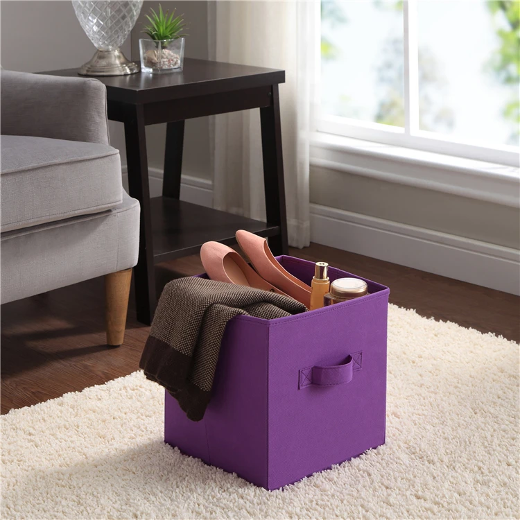 Pp Material Clothes Storage Basket Drawers Collapsible Laundry Bag
