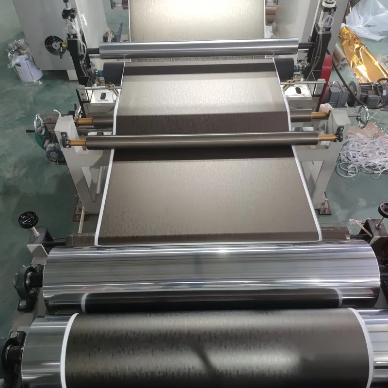 High Grade Vacuum Membrane Press PVC Metalized Film Decorative Door Membrane Laminate Sheets for MDF Cabinets