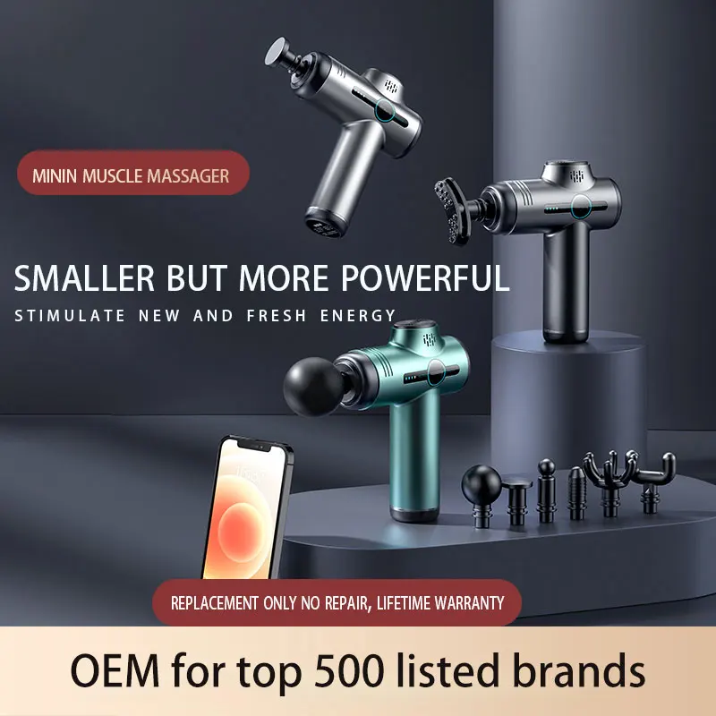 New Arrival Pocket Size Deep Tissue Mini Fascia Muscle Massage Gun Mini Fascial Massager Gun 2023