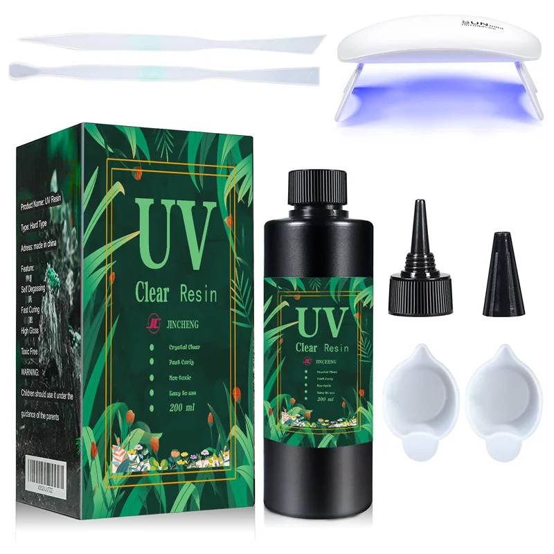 Эпоксидная УФ-свет смолы и лекарственных средств (FDA УФ стабилизированная минута особой чистоты отверждения расходных материалов для изготовления ювелирных изделий, брелок, ожерелье браслет искусство ремесла смолы