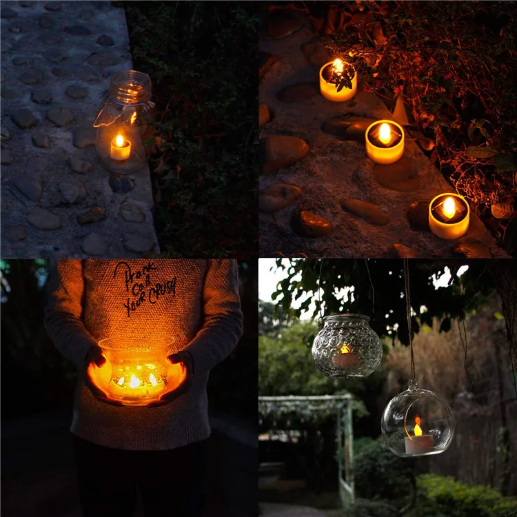 Solar Outdoor Flameless LED Candle Everyday Decorative Solar Tea Light Candles