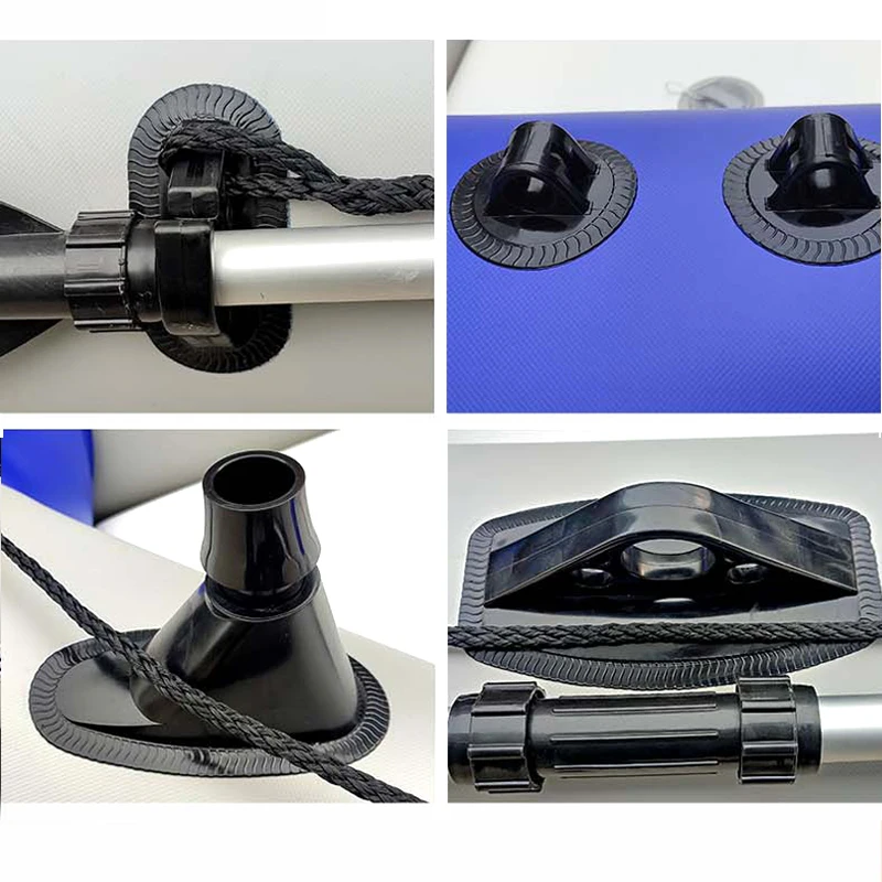 Rescue Drifting folding portable 2 & 4 people inflat pontoon inflatable fishing rowing boat