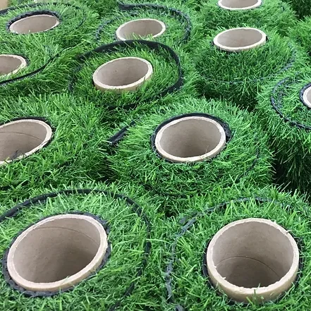 4.8m Light Yellow Color Cardboard Paper Tube Support Core for Artificial Grass rolling up