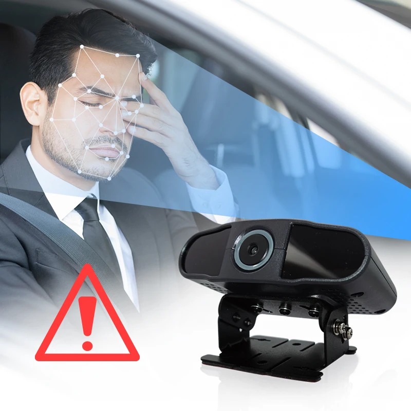 AI Face Recognition Car Driver Anti Sleep Fatigue Alarm Sensor Behavior Monitoring Alert Device
