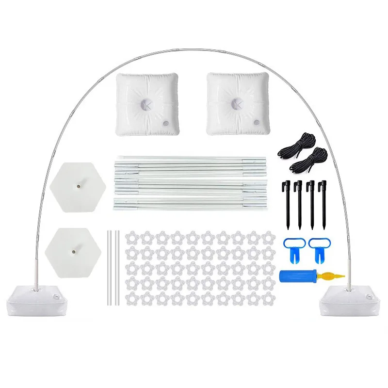 Wholesale 15 sections carbon fiber balloon rack 9 feet high party supplies background decoration balloon arched bracket