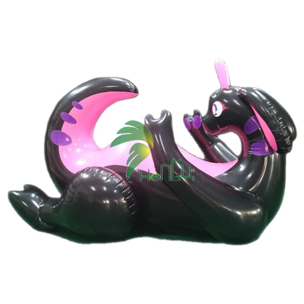  Черный блестящий надувной Goodra надувные игрушки дракона SPH