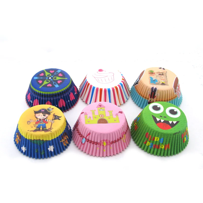 1000 counts hi boy foot steps Single Wall Paper Cup Liners Disposable cupcake wrappers