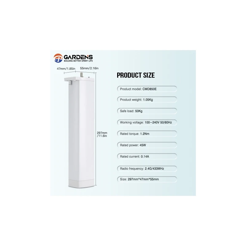 Gardens electric curtain motor 82 smart electric curtain motor wifi tuya mobile app Alexa Google home support