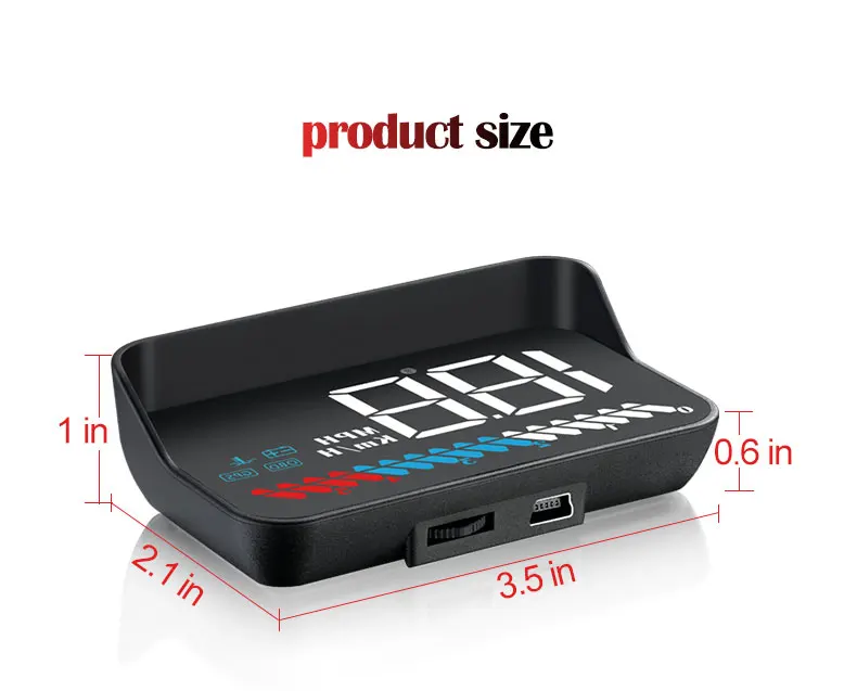 Auto diagnostic tool 2023 Best Sell M7 GPS+OBD2 smart gauge Car huds Head Up Display with GPS navigation