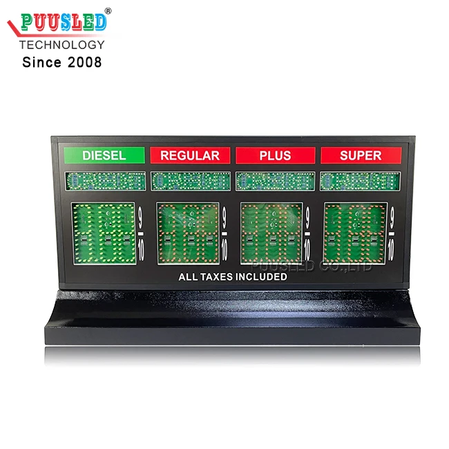 Factory Directly Provide Waterproof Gas Changer Led Pump Topper Gas Price Display Led Gas Prices Sign For Sale