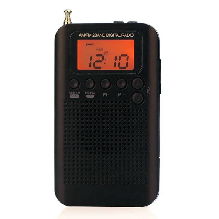 Hot Selling Portable Pocket Mini FM AM Radio With LCD Display Screen  Automatically Scan Satations