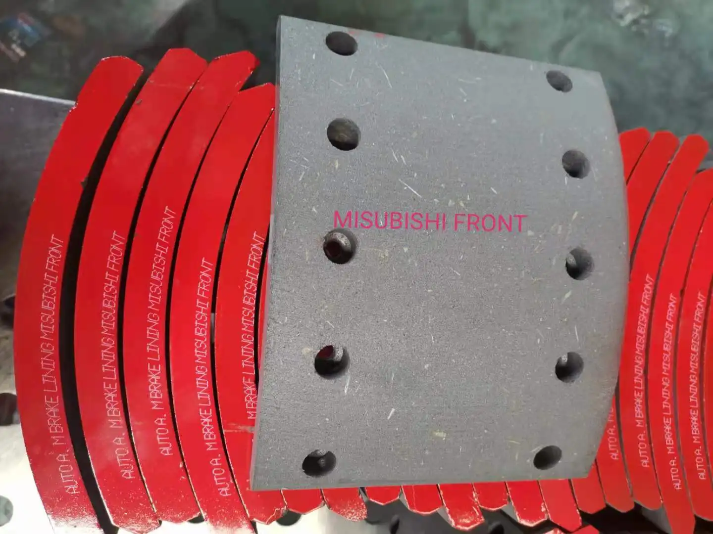 Friction truck accessories Heavy duty auto brake shoes lining/brake pads