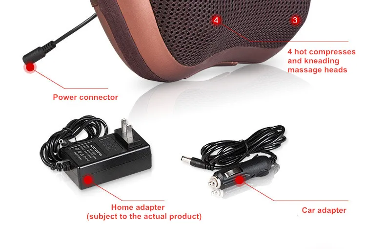 
u-shaped travel kneading eight ball massage pillow with heat 