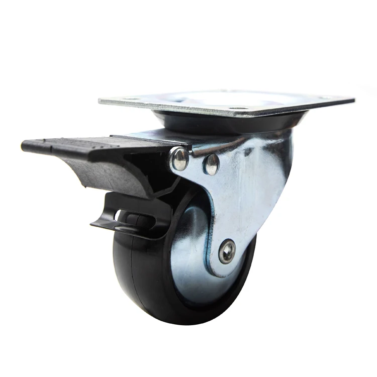  Черное нейлоновое охлаждающее оборудование JQ Caster 3 дюйма фиксирующее роликовое колесо для морозильной