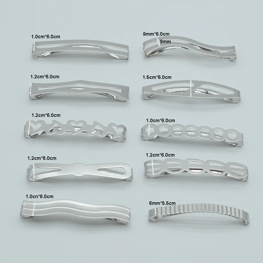 Различные заколки из филиграни для волос металлические простые слайды «сделай сам»