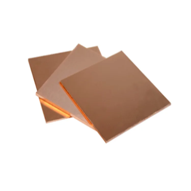 Customized C10100 C10200 Polish Surface Resistant Properties Brass 0.1mm copper sheet thickness