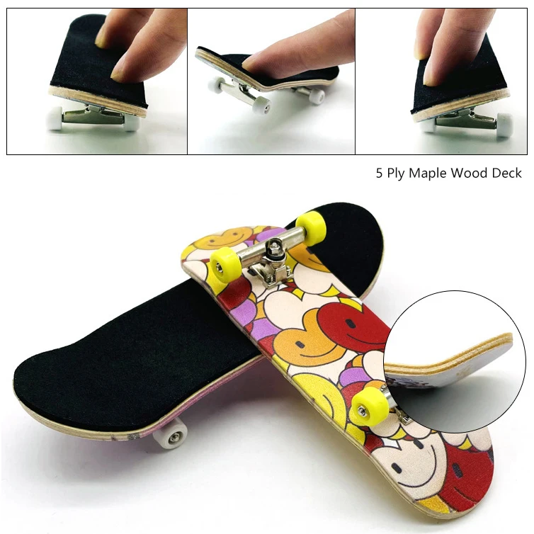 100 30mm Tech Custom 5 Layer Maple Wood Deck Finger Skateboard Fingerboard