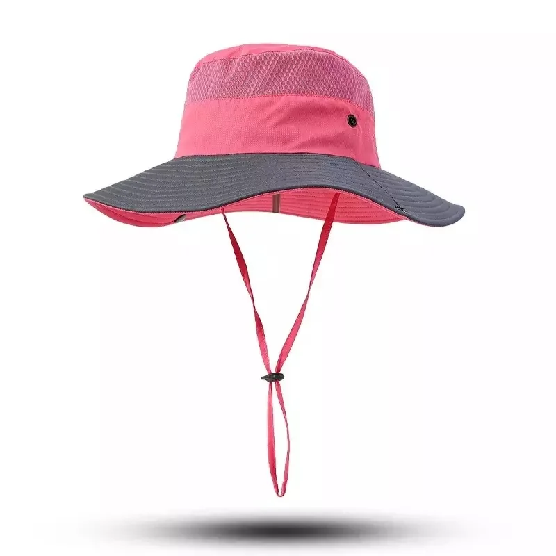 Outdoor sun hat big brim bucket hat sun protection sun hat breathable unisex alpine cap