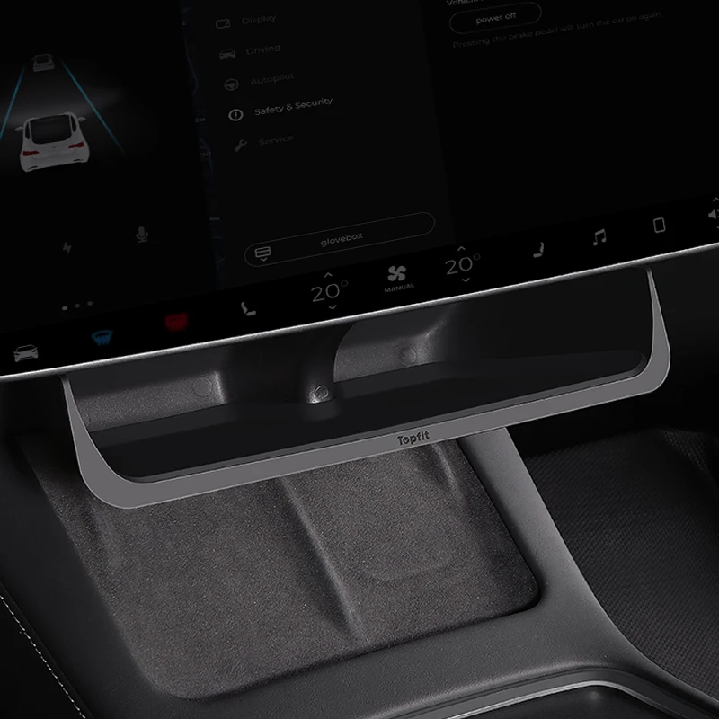 2022 Phone Storage Box Underneath Screen Organizer for Model 3 Model Y