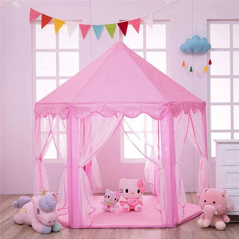 Princess Tent Girls Large Playhouse Kids Castle Play Tent Indoor and Outdoor Games kids tent