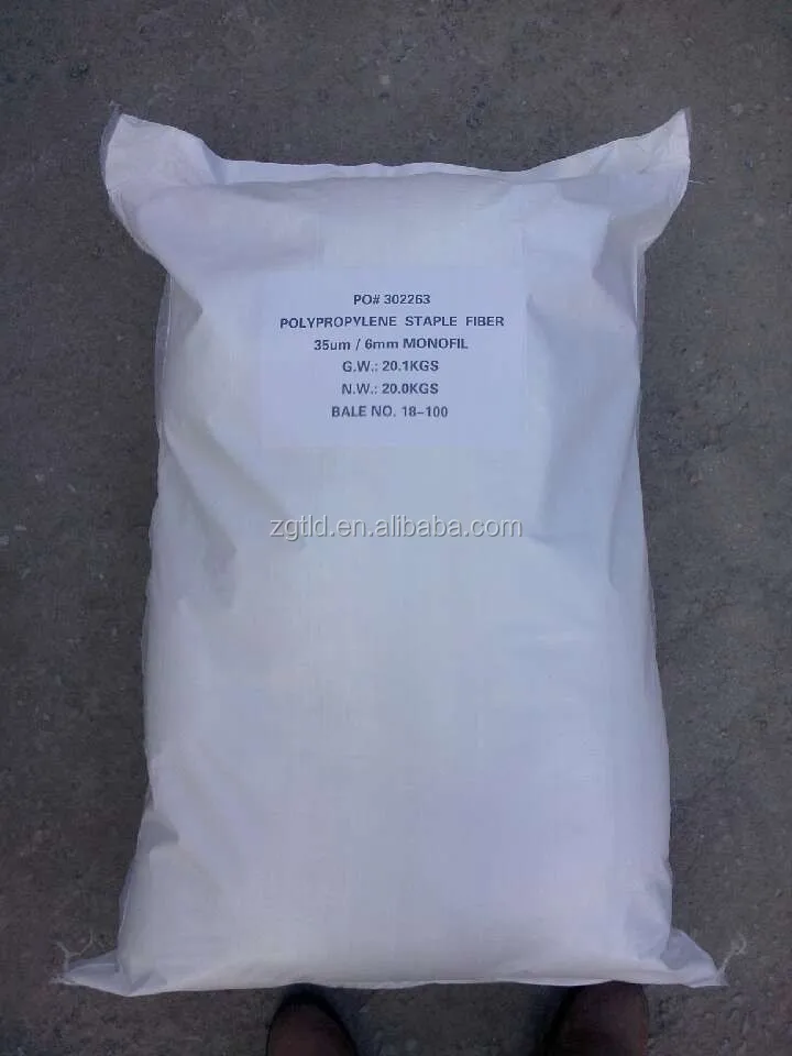 High cost performance chunky polypropylene fiber Concrete Fiber Concrete Additive PP Mesh Fiber For Reinforced Concrete